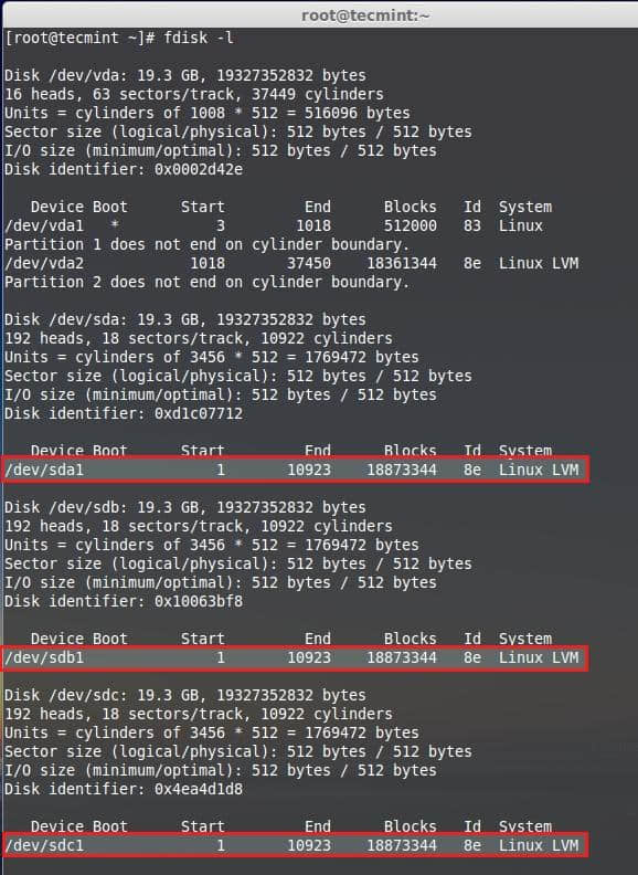 Verify Partition Table