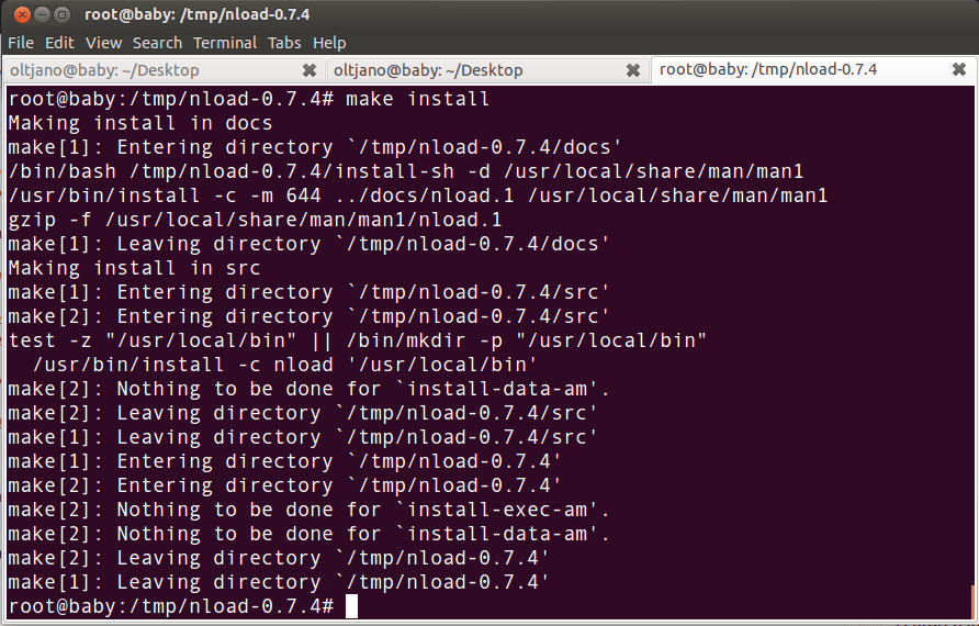 installing nload from source