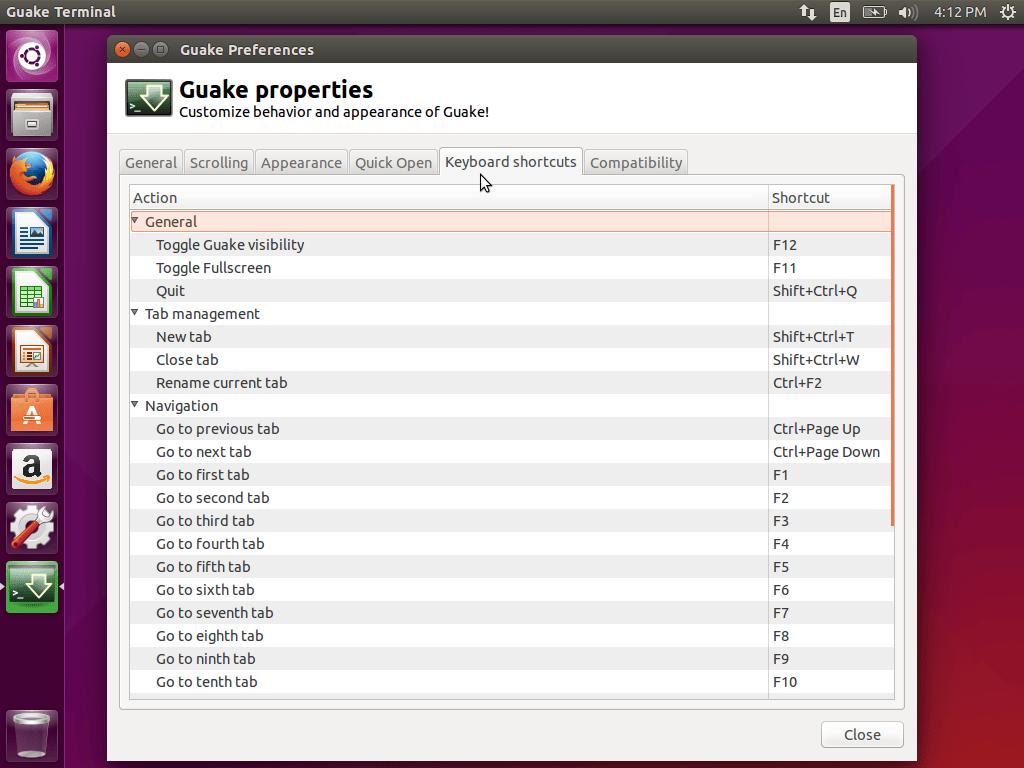 Keyboard Shortcuts