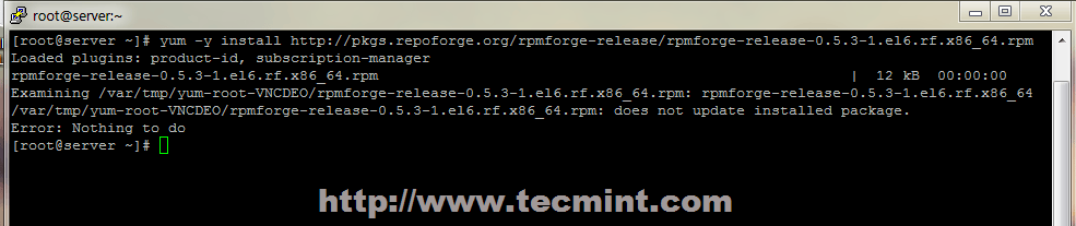 Enable RPMForge in CentOS 7