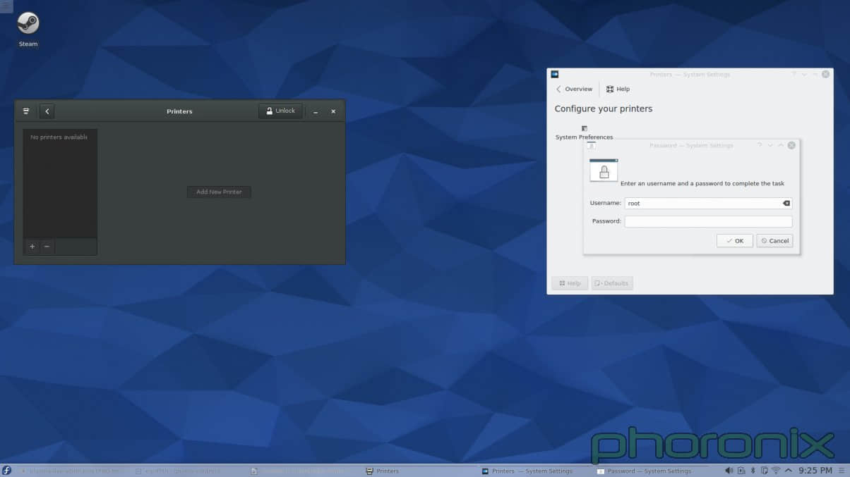 Gnome 和 KDE 的打印机设置