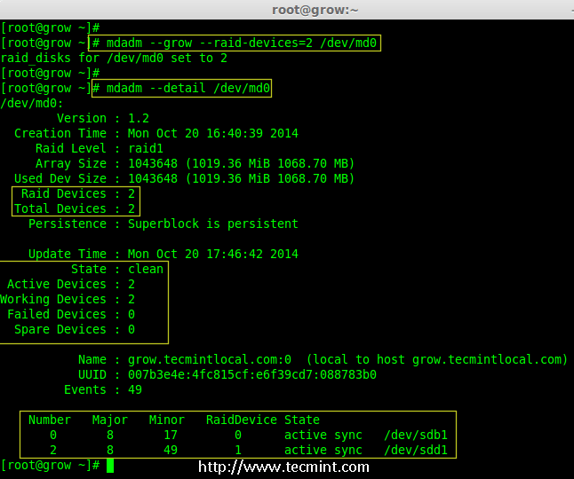 Grow Disks in Raid Array