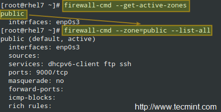 列出所有的 Firewalld 区域