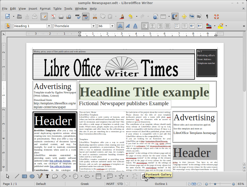 Libre Office 4.0