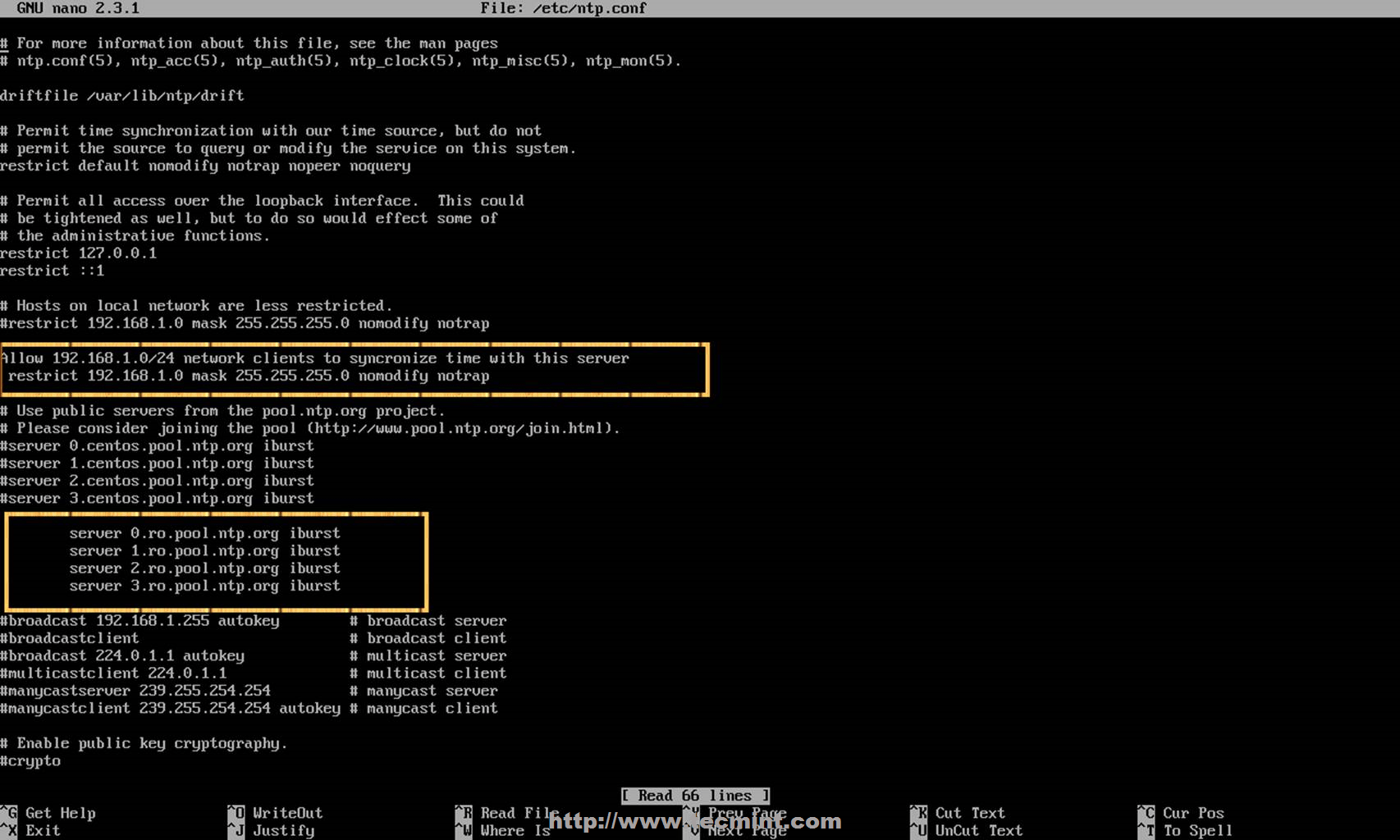 CentOS 中 NTP 服务器的配置