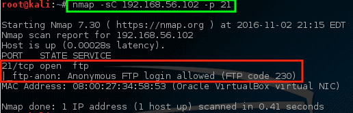 Nmap - Scan Particular Post on Machine