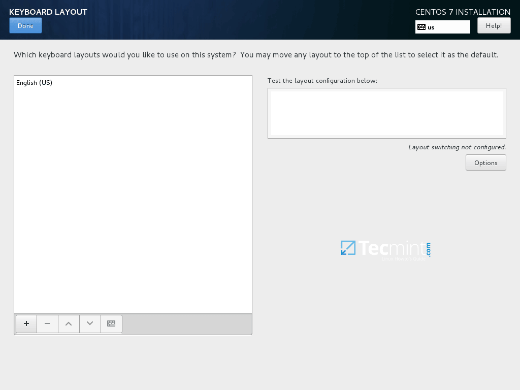 Select Keyboard Layout