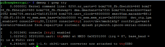 Checking the SIM900 board's USB port number