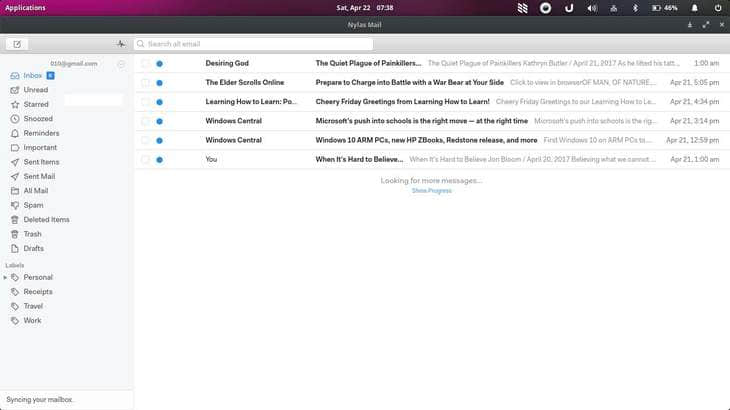 Nylas mail an awesome email client for linux