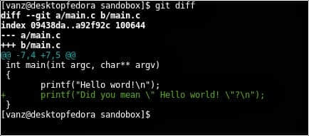 git-diff output 