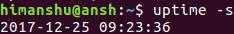 make uptime display date/time since when system is up