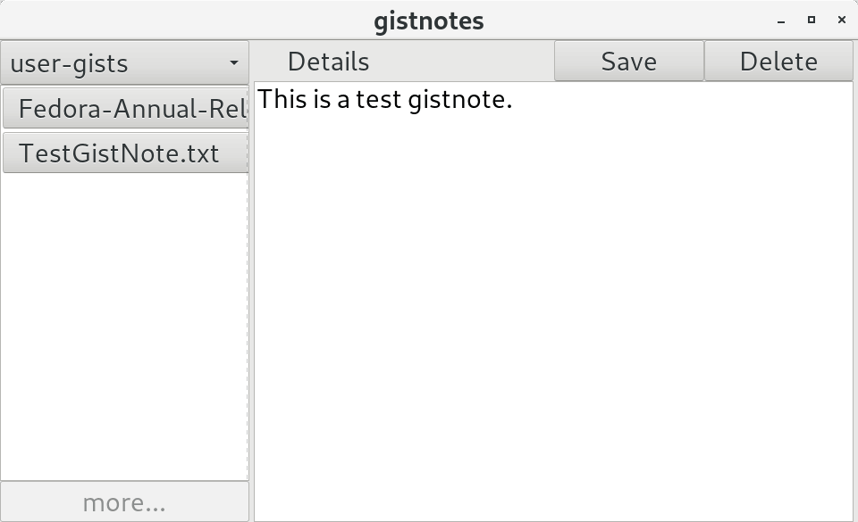 gistnotes window