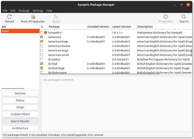 Installing Ispell dictionaries