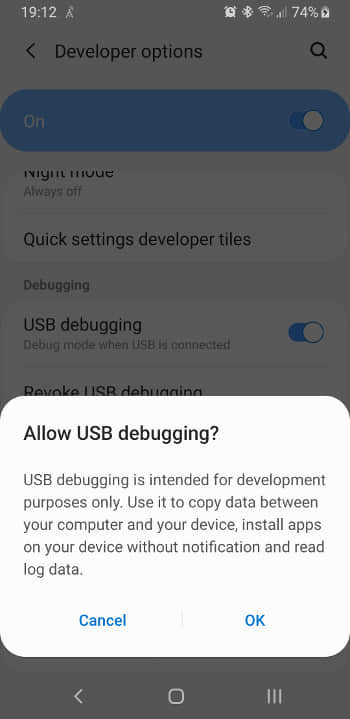 Enabling Developer Mode