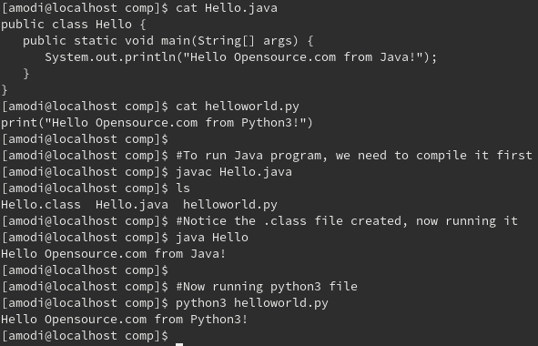 Java vs. Python