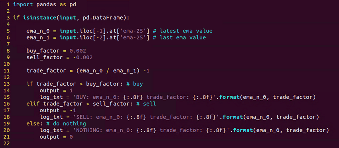 Implemented evaluation logic