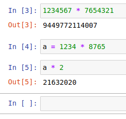 Jupyter output