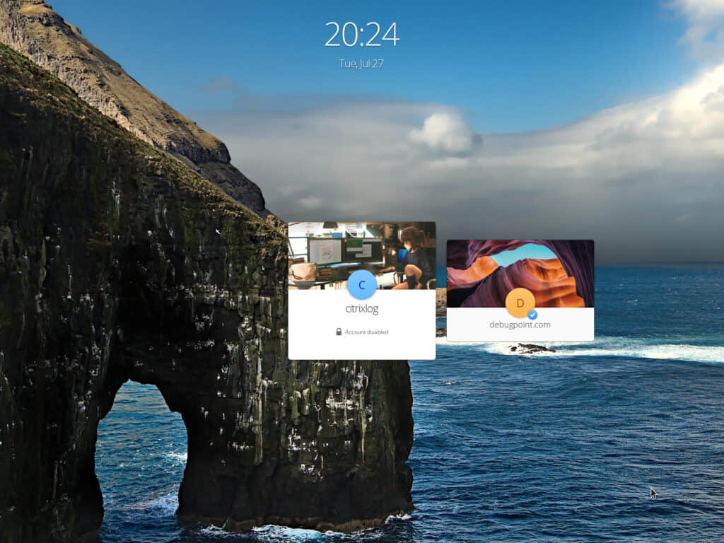 Lock / Login screen background elementary OS