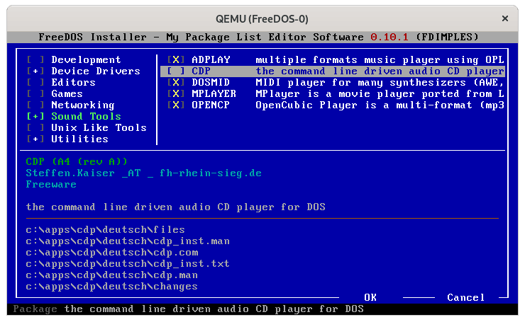 fdimples unselect cdp