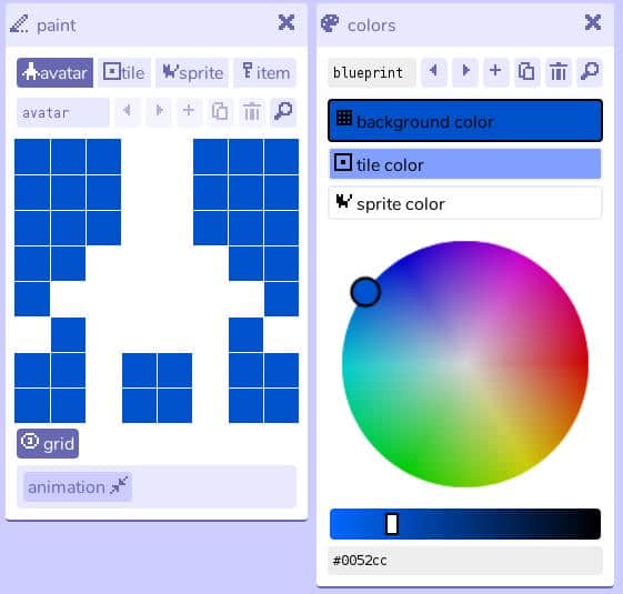 Bitsy bitmap editor