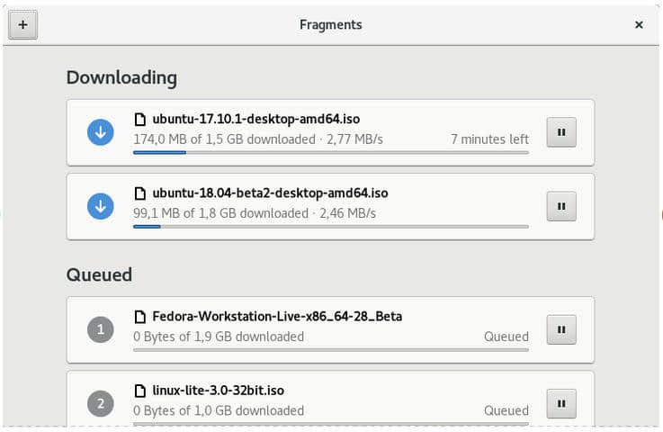 Fragments：GNOME 桌面的 BitTorrent 客户端