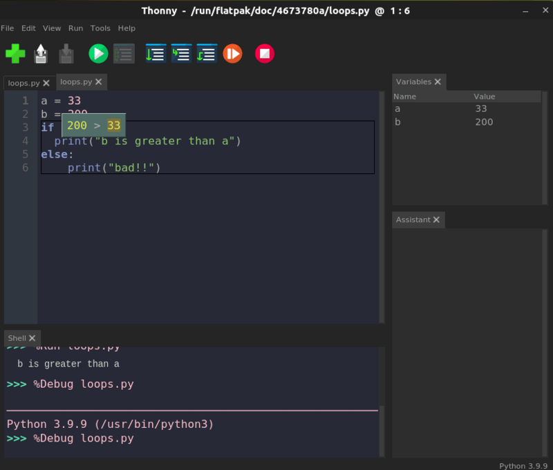 thonny step by step f7