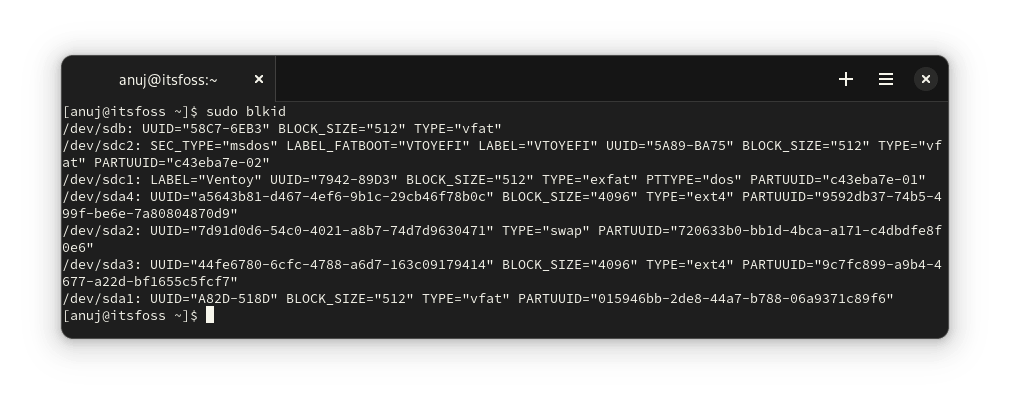 Using lsblk to list connected USb devicesUsing blkid to list connected USb devices