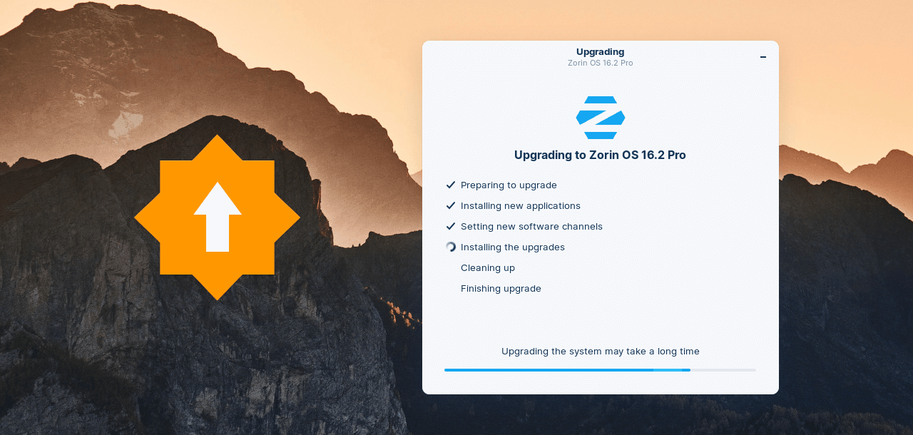 a index_imgture of the zorin os updater banner