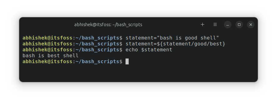 Replace substring in bash