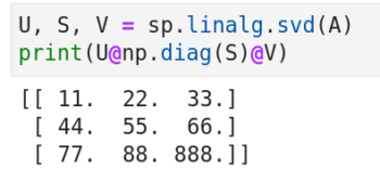 图 7：用 SciPy 进行 奇异值分解